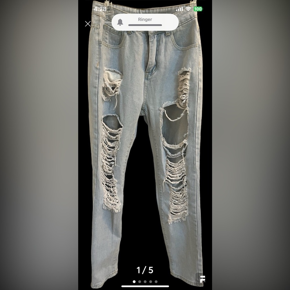 Shein size 2 distressed jeans